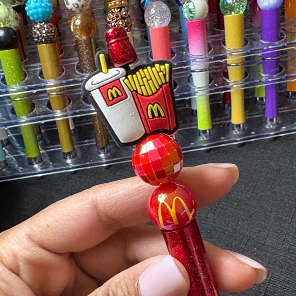 McDonald's Red Kids Pen with Fun Topper - Picture 5 of 6